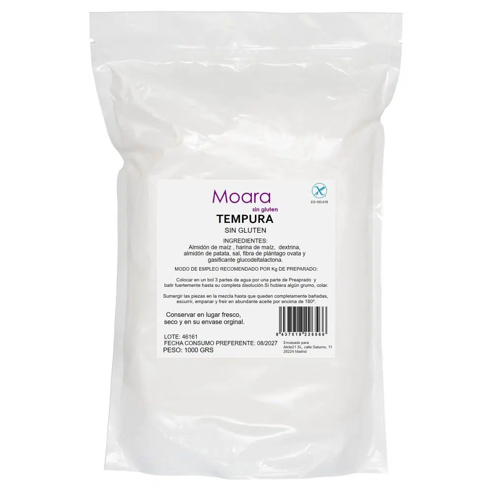 Harina para Tempura y Rebozados - sin gluten - MOARA 1kg