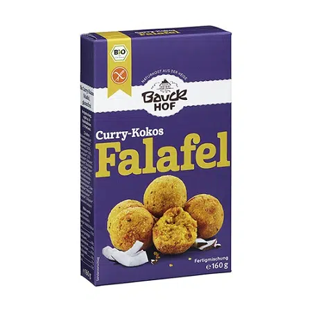 Falafel Curry y Coco ecológico – sin gluten – BAUCKHOF 160g