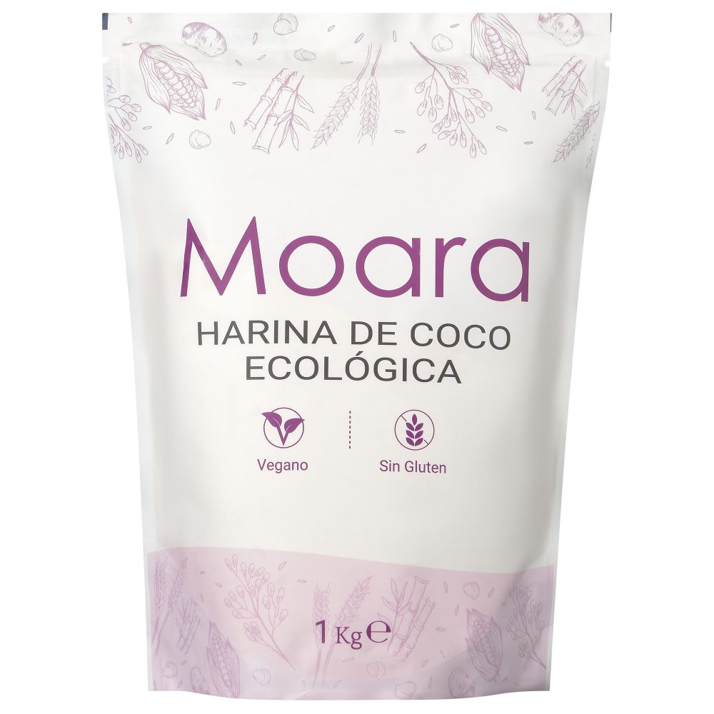 Harina de Coco ecológica - sin gluten - MOARA 1kg