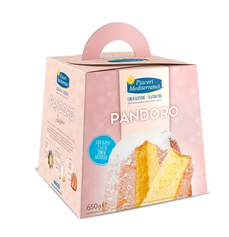 Pandoro Clasico - sin gluten, sin lactosa - PIACERI MEDITERRANEI 650g
