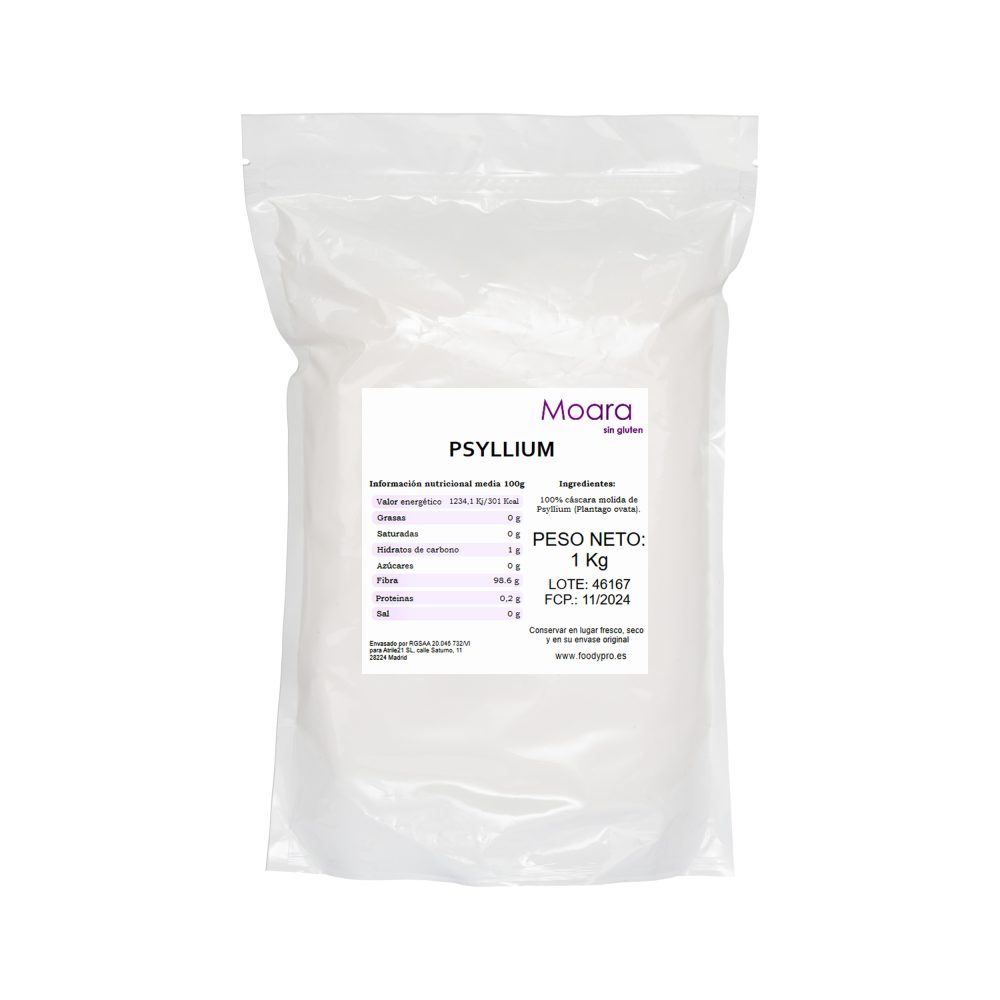 Psyllium en polvo - sin gluten-  MOARA 1kg