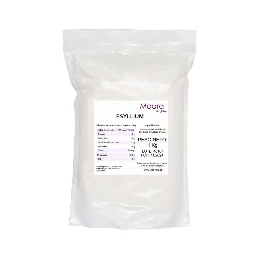 Psyllium en polvo - sin gluten-  MOARA 1kg