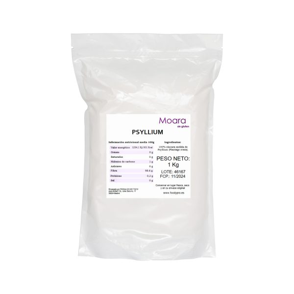 Psyllium en polvo - sin gluten-  MOARA 1kg