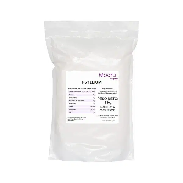 Psyllium en polvo - sin gluten-  MOARA 1kg
