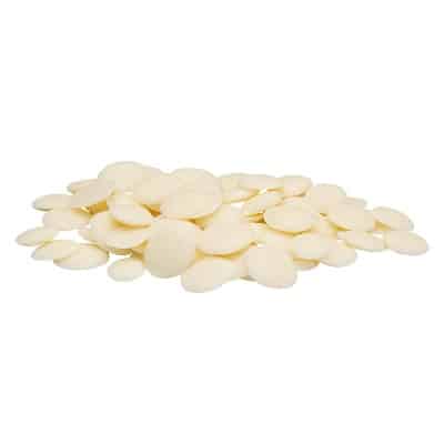 Gotas Cobertura de Chocolate Vegetal Blanco- sin gluten, vegano - 1kg