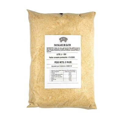 Pan rallado - sin gluten, sin alérgenos- MIAU 3KG