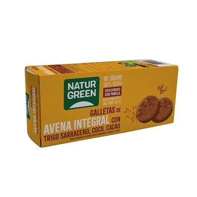 cookies avena integral sarraceno coco cacao naturgreen