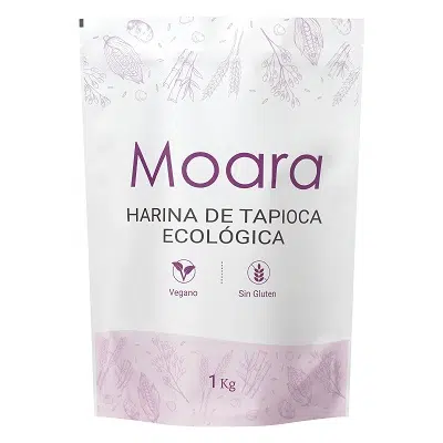 Harina de tapioca, yuca, mandioca, ecológica - sin gluten - MOARA 1kg