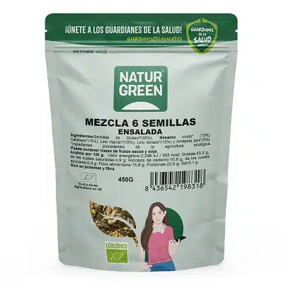 Mezcla 6 Semillas Bio - NATURGREEN 450g