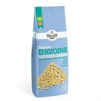 Copos de Avena Gruesos Integrales Ecológicos – sin gluten- BAUCKHOF 475g