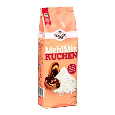 Mezcla de harinas de reposteria ecológicas - sin gluten - BAUCKHOF 800g