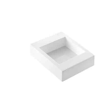 Molde cuadrado de silicona blanca para tarta SILIKOMART