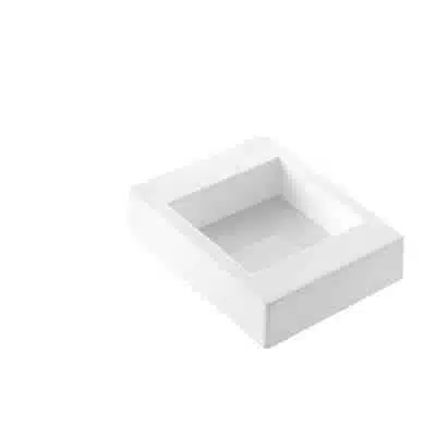 Molde cuadrado de silicona blanca para tarta SILIKOMART