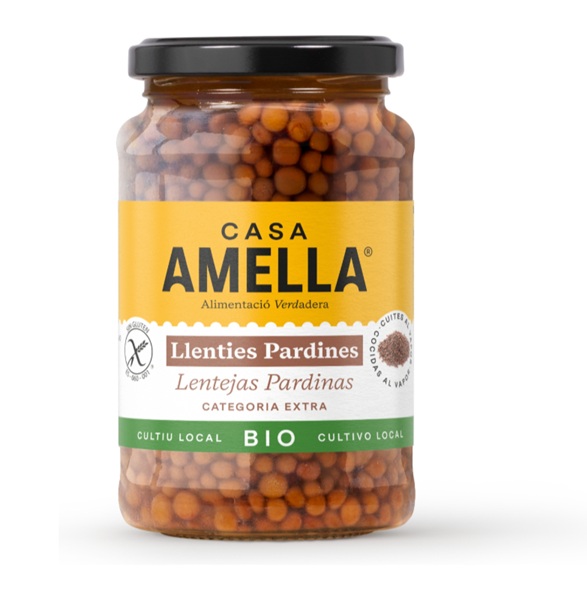 Lenteja Pardina Cocida -sin gluten - CASA AMELLA 330g