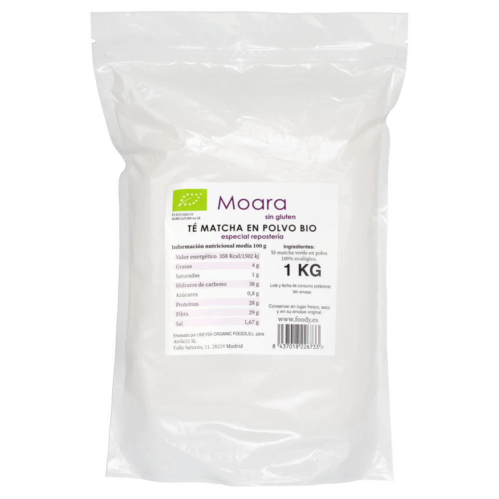 Te Verde Matcha Molido Especial Repostería - sin gluten- MOARA 1Kg