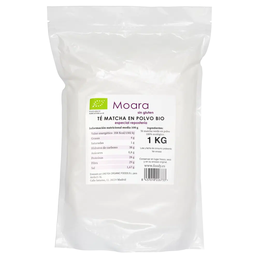 Te Verde Matcha Molido Especial Repostería - sin gluten- MOARA 1Kg