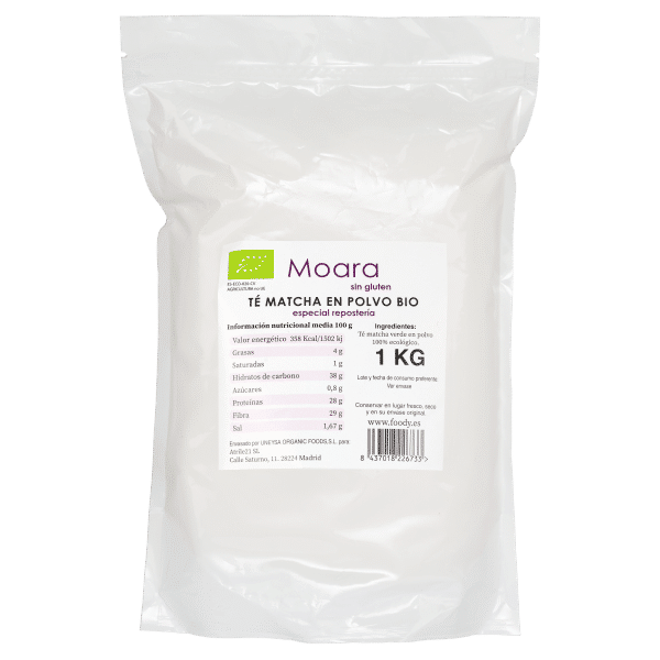Te Verde Matcha Molido Especial Repostería - sin gluten- MOARA 1Kg