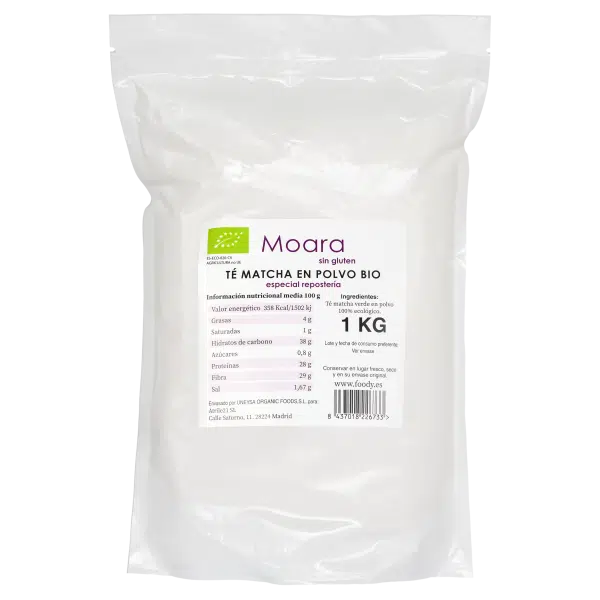 Te Verde Matcha Molido Especial Repostería - sin gluten- MOARA 1Kg