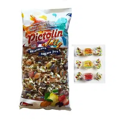 Caramelos de goma - sin gluten,  sin azúcar - 1kg