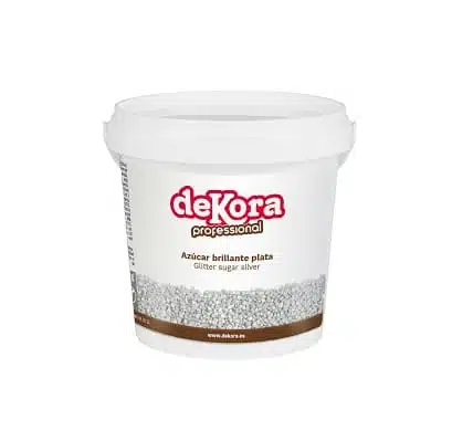 Azúcar brillante color Plata - Sin Gluten - DEKORA 700g