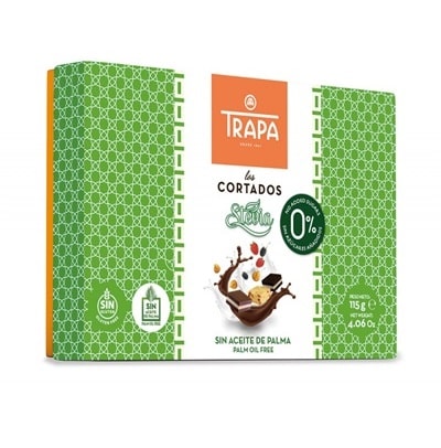 Cortados bombones con stevia - sin gluten - TRAPA 115g
