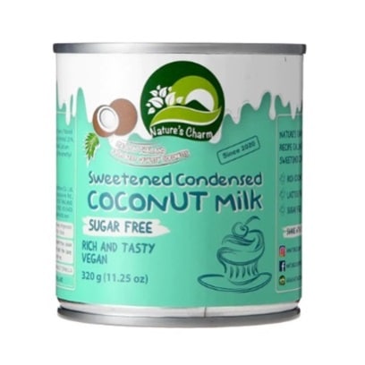 Leche condensada de coco sin leche sin azúcar – Vegana- NATURE’s CHARM 320g