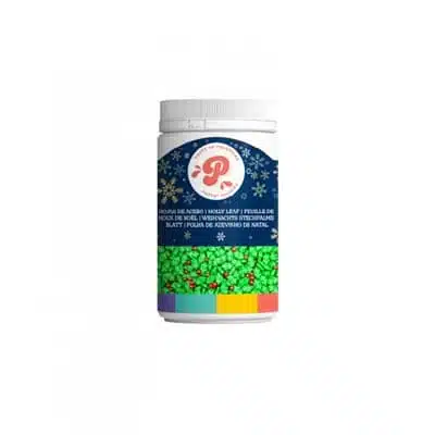 Sprinkles Hojas de acebo de azúcar  PASTRY COLORS 65g OFERTA ESPECIAL