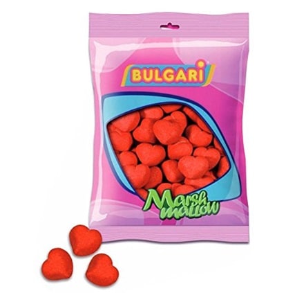 corazones marshmallow bulgari 900g