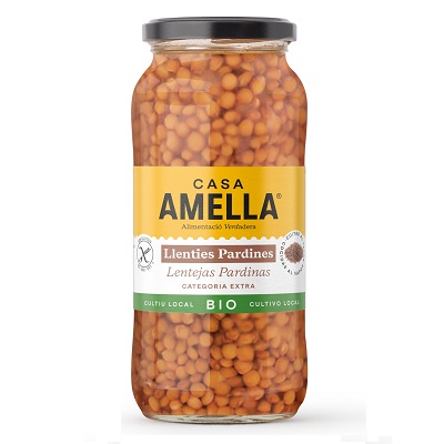 Lenteja Pardina Cocida - sin gluten - CASA AMELLA 540g