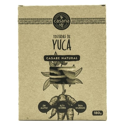 Tostadas de Yuca - bio, sin gluten- CASANA FOODS 180g