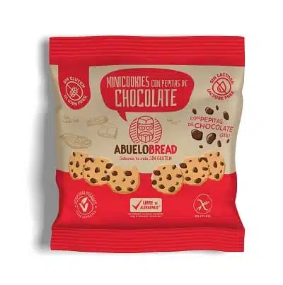 MiniCookies con pepitas de chocolate -sin gluten- ABUELO BREAD 40g
