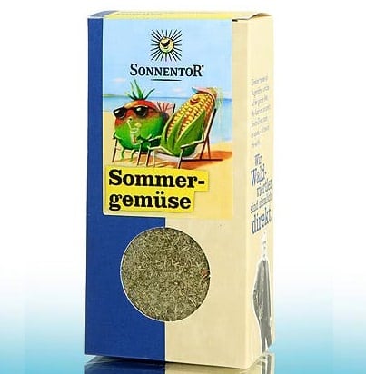 Mezcla de especias ecológicas para "verduras de verano" - sin gluten - SONNENTOR 35g