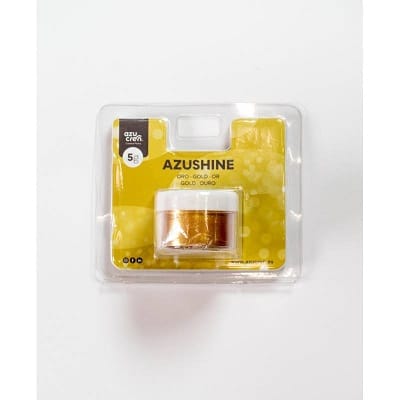 colorante purpurina comestible en polvo oro azushine 5 gr