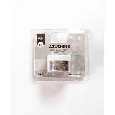 Purpurina comestible color Plata - sin gluten - Azucren -5g