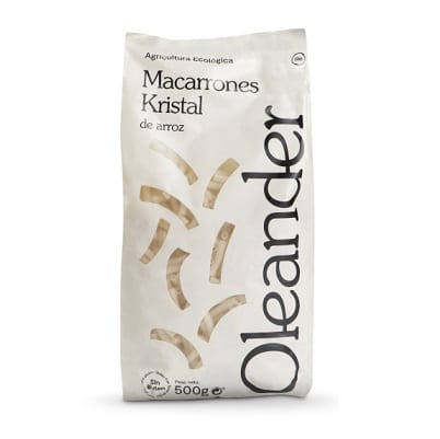 Macarrones Kristal de arroz - sin gluten - OLEANDER 500g