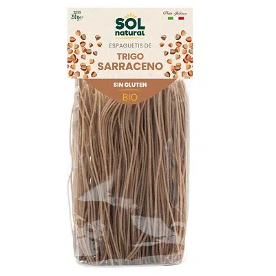 Espaguetis de trigo sarraceno Bio - sin gluten - SOL NATURAL 250g