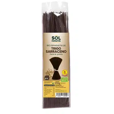 Espaguetis de trigo sarraceno Bio - sin gluten - SOL NATURAL 250g