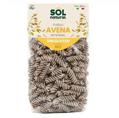 Fusilli Espirales de avena integral Bio - sin gluten - SOL NATURAL 250g