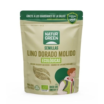 Semillas molidas de Lino Dorado Bio - sin gluten - NATURGREEN 150g