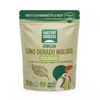 Semillas molidas de Lino Dorado Bio - sin gluten - NATURGREEN 150g