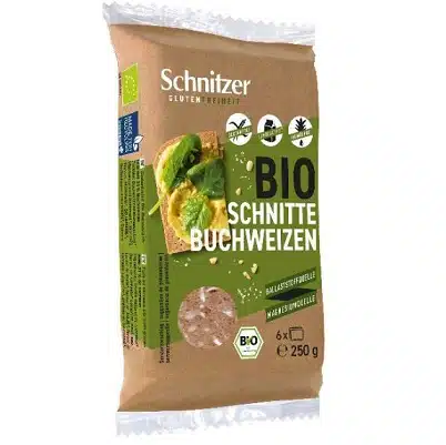 Pan fermentado de trigo sarraceno - sin gluten, ecológico  - SCHNITZER 250g CADUCIDAD 29-04-2025