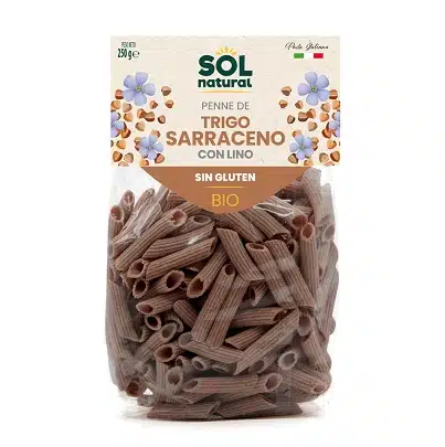 Macarrones de trigo sarraceno Bio - sin gluten - SOL NATURAL 250g