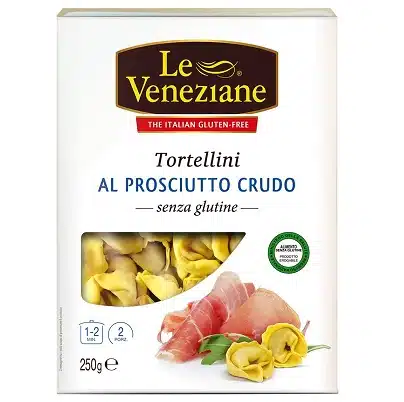 Tortellini con jamón curado - Sin Gluten - LE VENEZIANE 250g