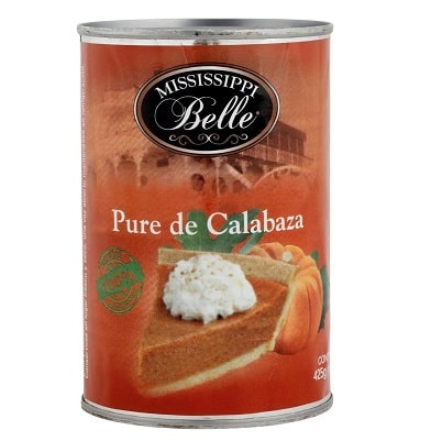 Puré de calabaza - sin gluten -MISSISSIPPI BELLE 425g