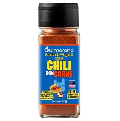 Sazonador vegano sabor chilli con carne - sin gluten - GIMME SABOR 55g