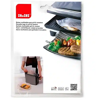 2 Bolsas reutilizables para grill y tostadora  IBILI