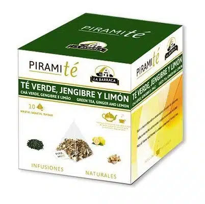 Infusión Té Verde, Jengibre y Limón - sin gluten - LA BARRACA 20g