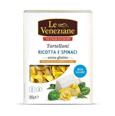 Tortelloni de ricota y espinacas- Sin Gluten - LE VENEZIANE 250g