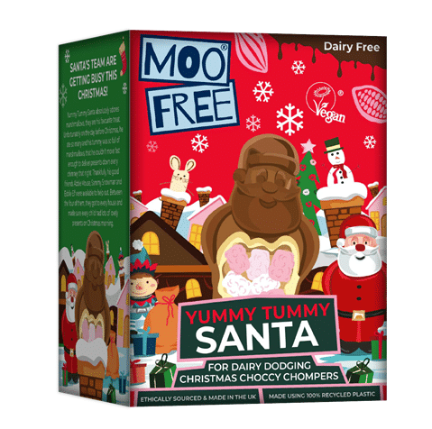 Santa - Papa Noel de Chocolate - vegano - MOO FREE - OFERTA ESPECIAL