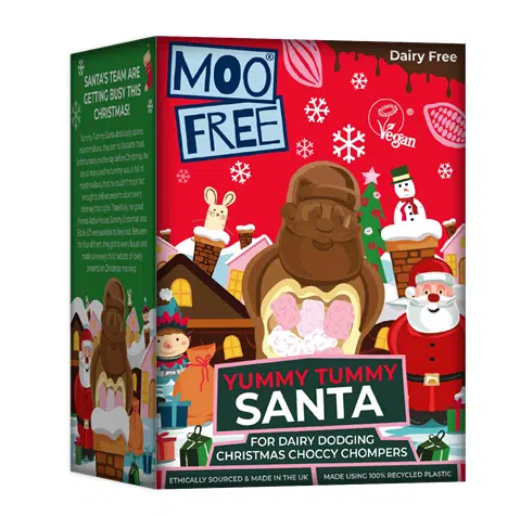 Santa - Papa Noel de Chocolate - vegano - MOO FREE - OFERTA ESPECIAL